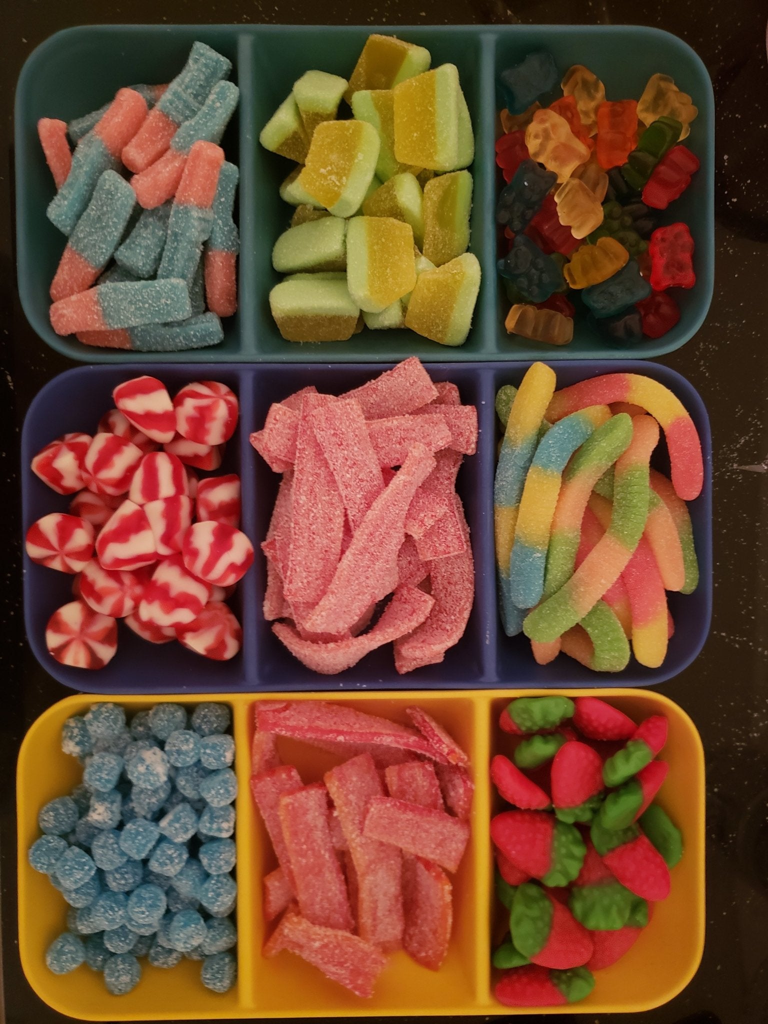 3 sided Assorted Wooden Platter - Rosh HaShana