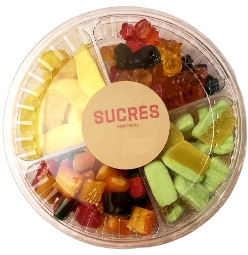 4 Sided Assorted Candy Platter - Medium