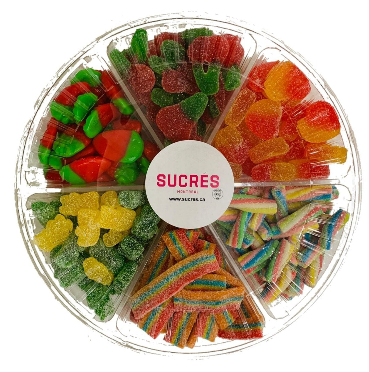 6 Sided Assorted Candy Platter - Large