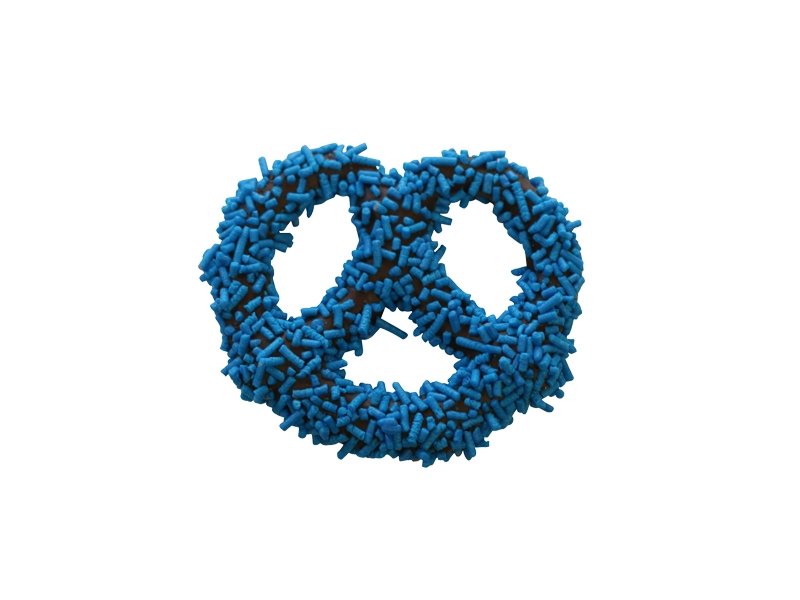 Chocolate Pretzel - Blue Sprinkles