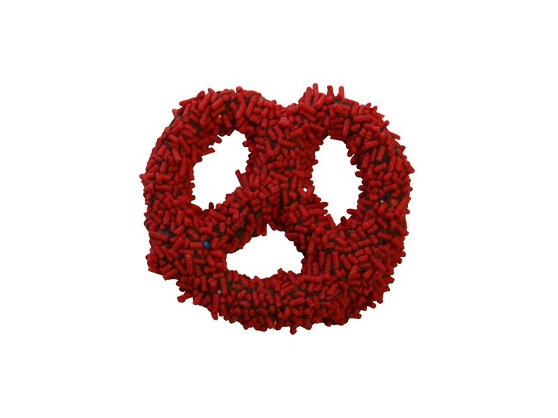 Chocolate Pretzel - Red Sprinkles