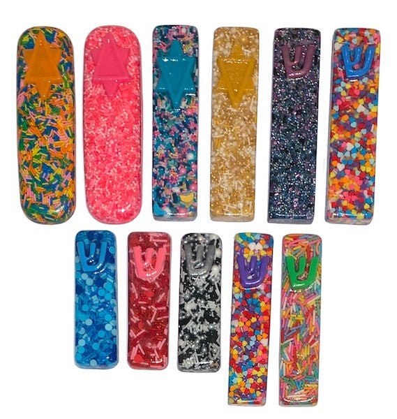 Mezuza Decorated With Candies