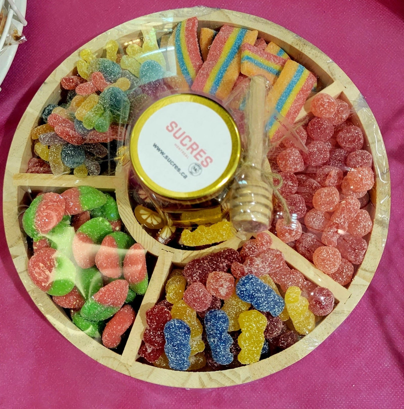 Rosh Hashana Round Platter with Honey